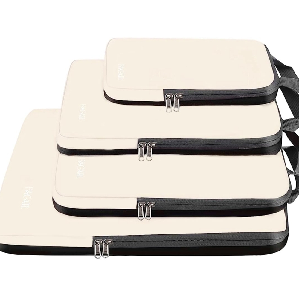 Bagail 4  Set Compression Packing Cubes Travel Accessories Expandable